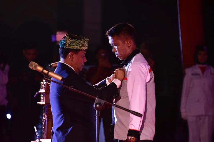 Ketua KONI Provinsi Riau melantik Ketua KONI Kabupaten Bengkalis.