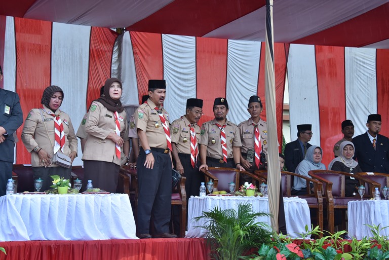 Teks Foto: Kak Fadhli saat menghadiri pembukaan Raimuna Daerah Riau ke-IV tahun 2018.