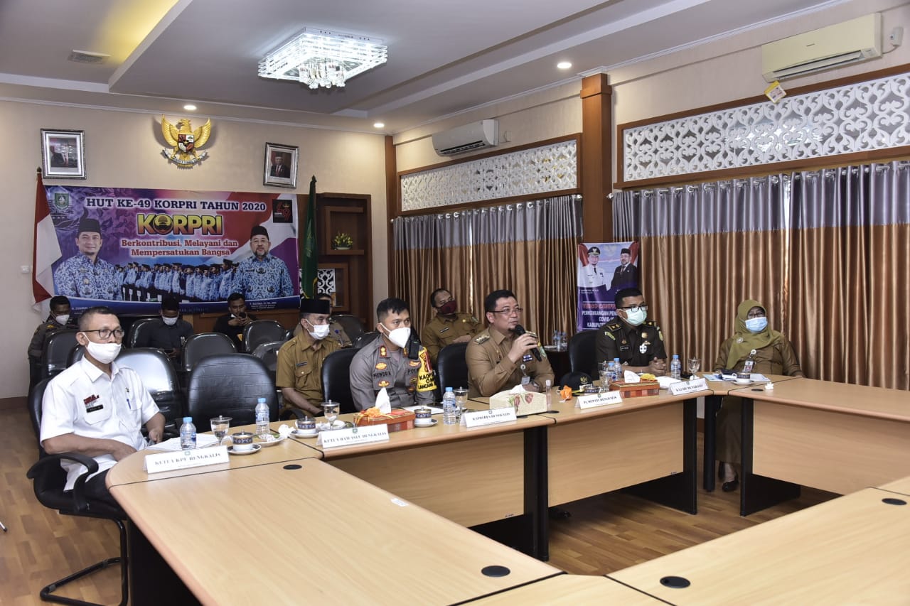 Pj Bupati Syahrial Ikuti Vidcon Persiapan Pilkada Bersama Wagubri dan Kapolda Riau