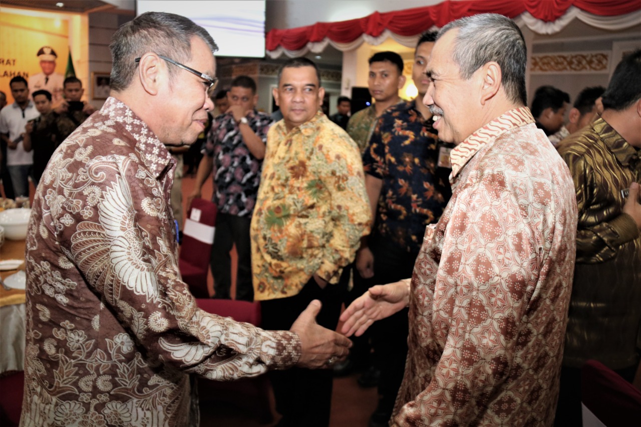 Plt Bupati Bengkalis Hadiri Rakor Penetapan Status Siaga Karhutla Provinsi Riau Tahun 2020