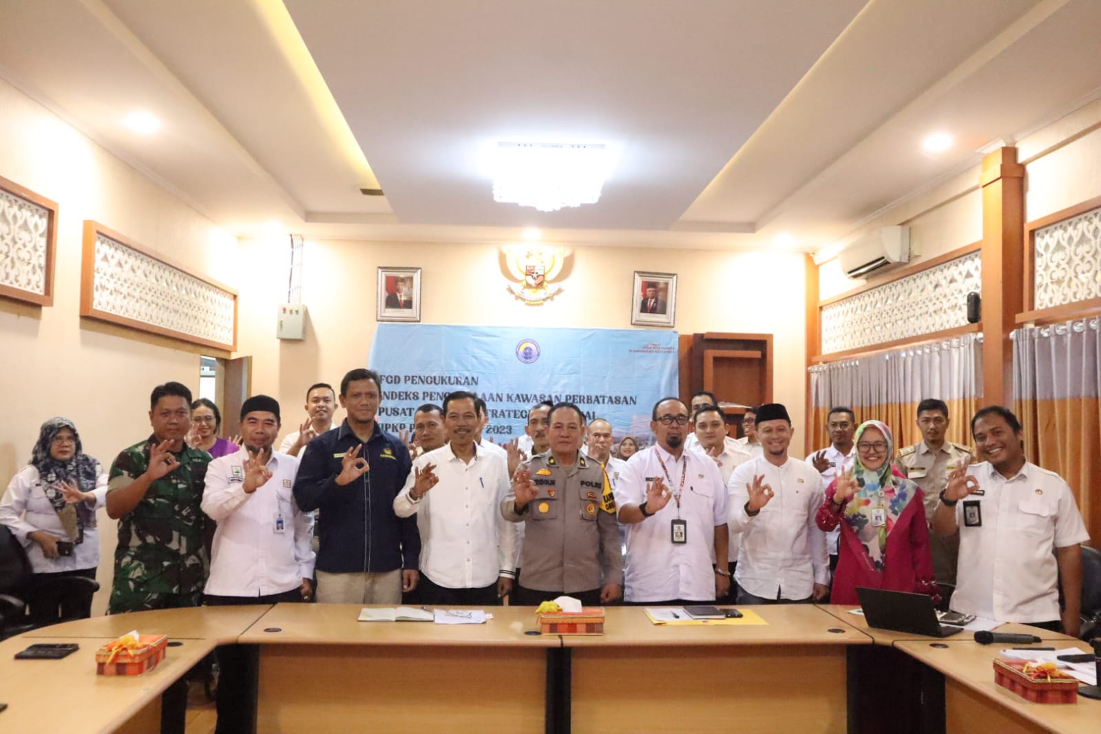 BNPP RI Lakukan Pengukuran IPKP Pada PKSN Bengkalis