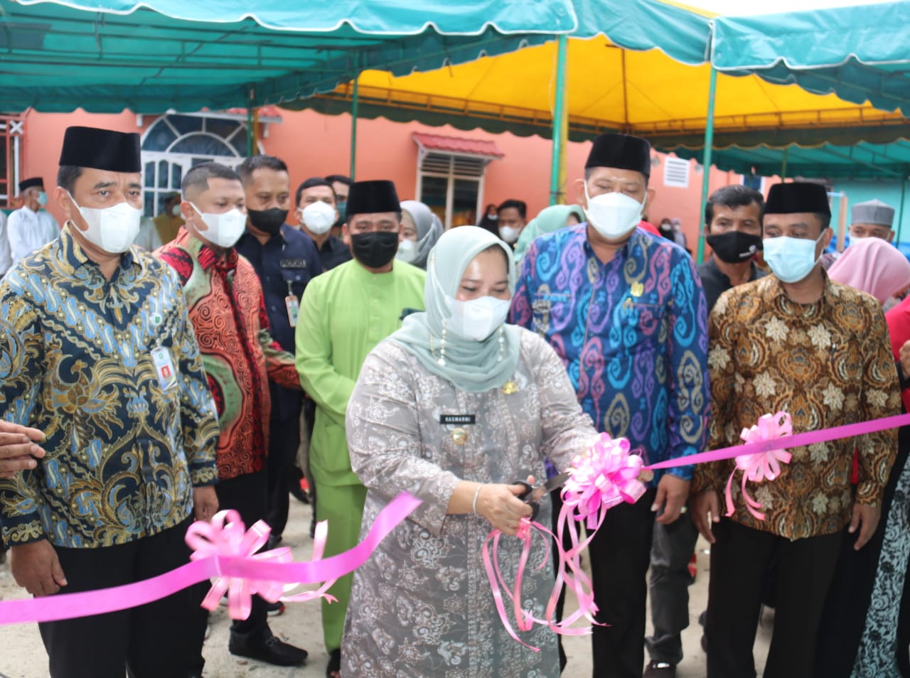 Bupati Bengkalis Kasmarni Resmikan MDTA Muthmainnah Kecamatan Mandau