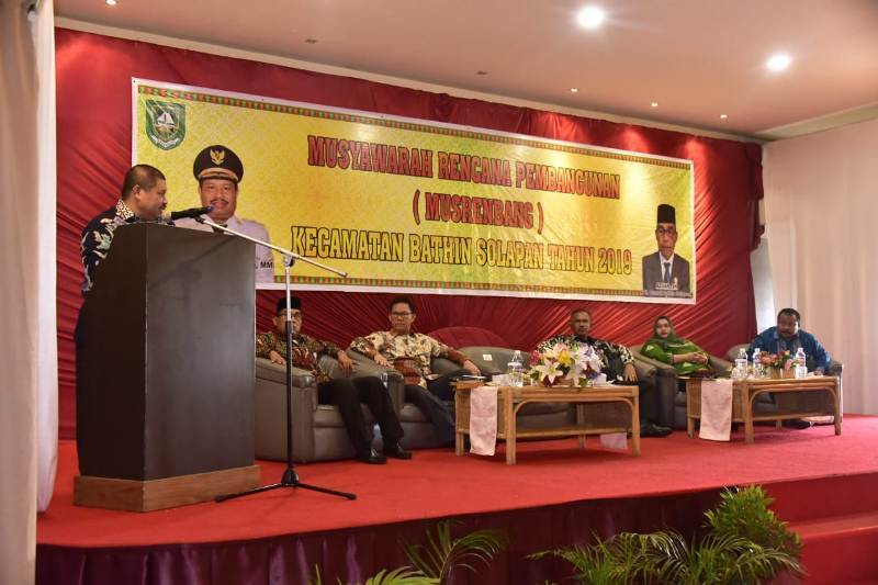 Bupati Bengkalis: Musrenbang Adalah Kesempatan Untuk Berinovasi dan Pengembangan Ide Baru Perencanaan