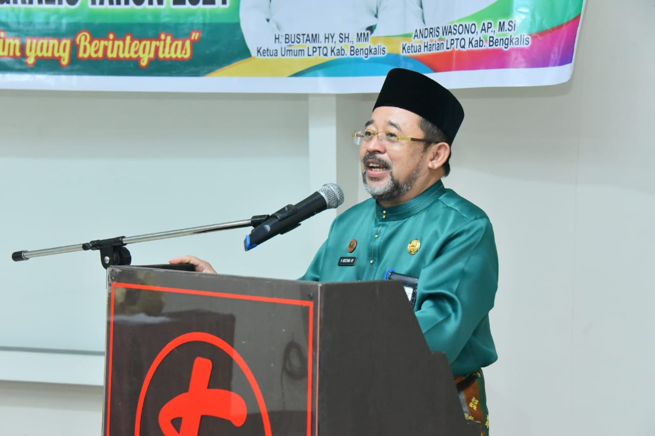 Ketua Umum  LPTQ Kabupaten Bengkalis Buka Pembekalan Dewan dan Majlis Hakim 