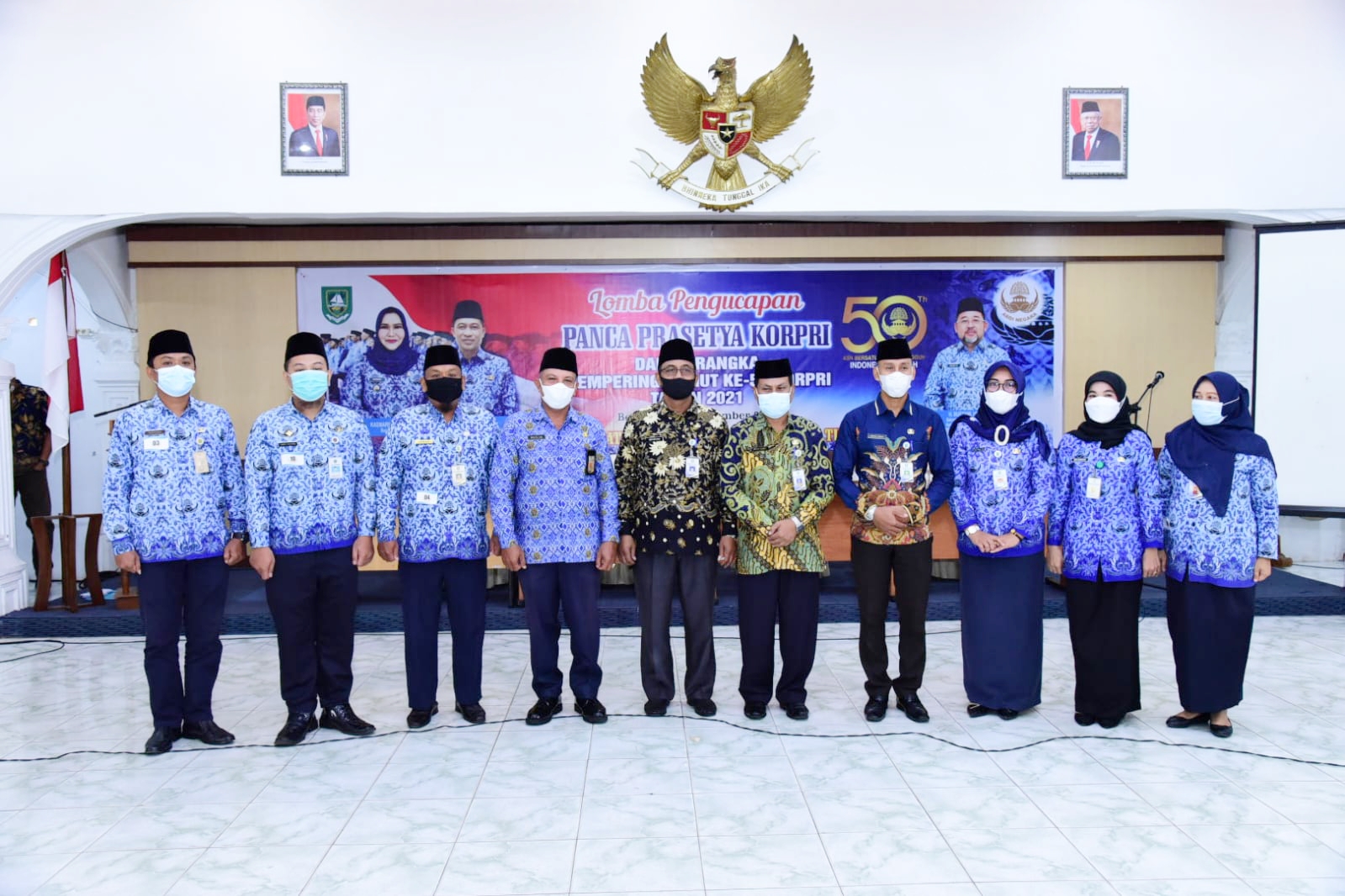 Berikut Daftar Pemenang Lomba Pengucapan Panca Prasetya KORPRI Tahun 2021