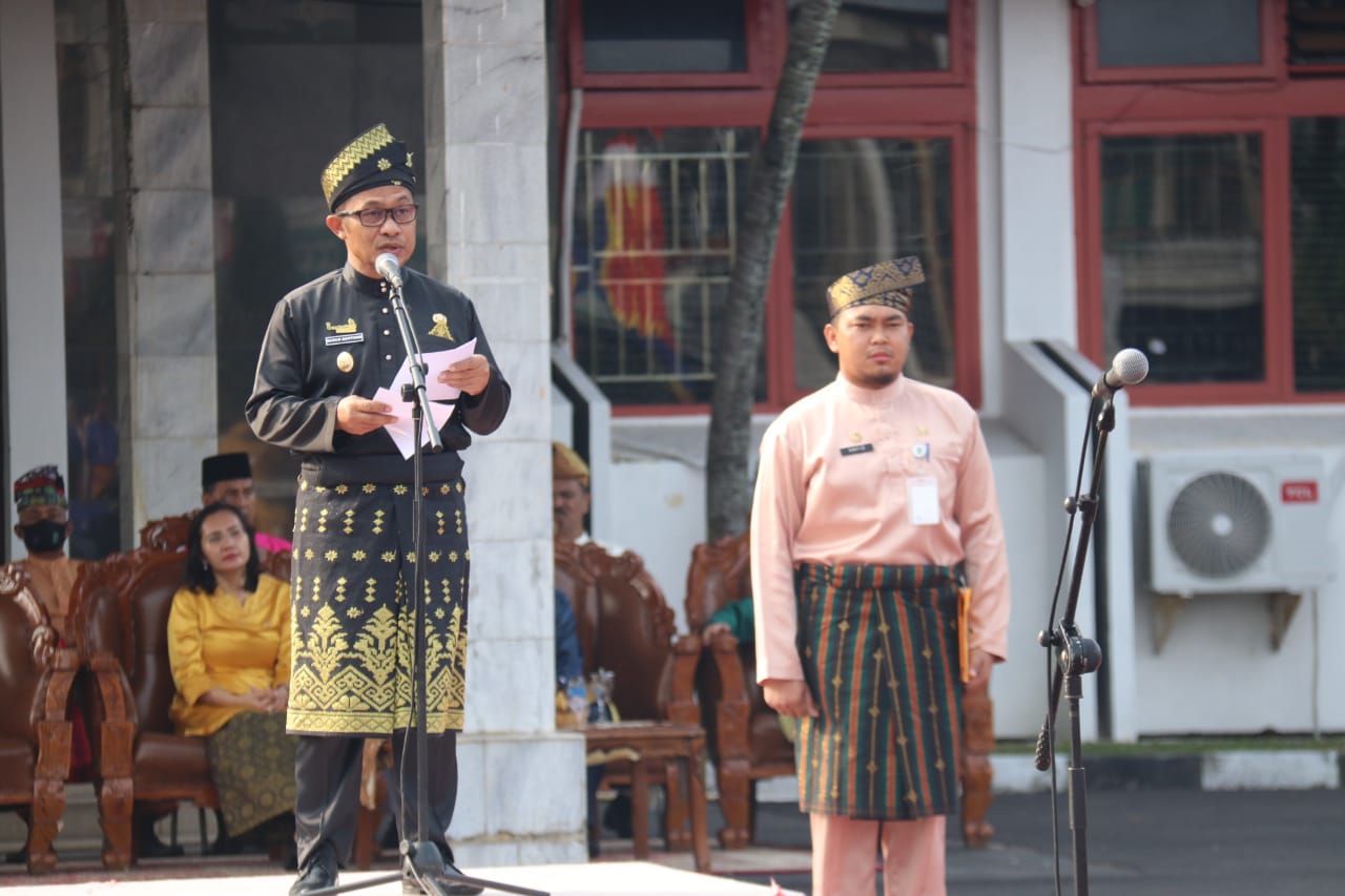 Pemkab Bengkalis Gelar Apel Peringatan Hari Jadi Provinsi Riau Ke-65 