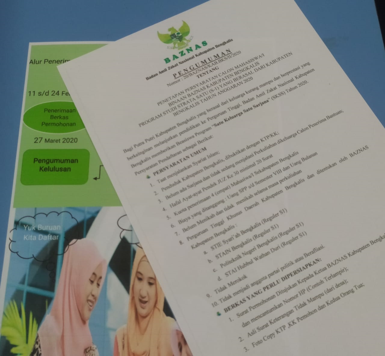  Dibuka Kesempatan Beasiswa S1 Baznas untuk Putra-Putri Kabupaten Bengkalis