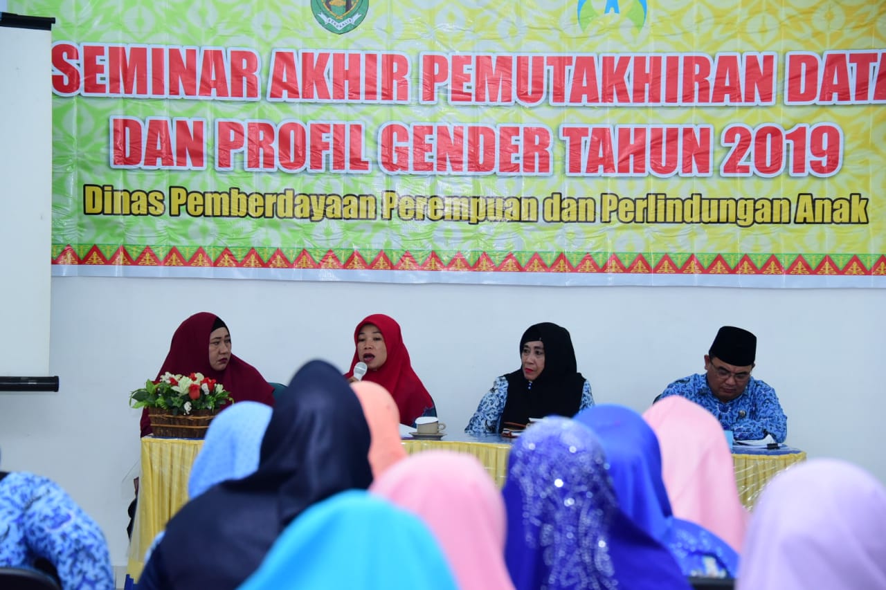 DPPPA Kabupaten Bengkalis Taja Seminar Pemutakhiran Data dan Profit Gender