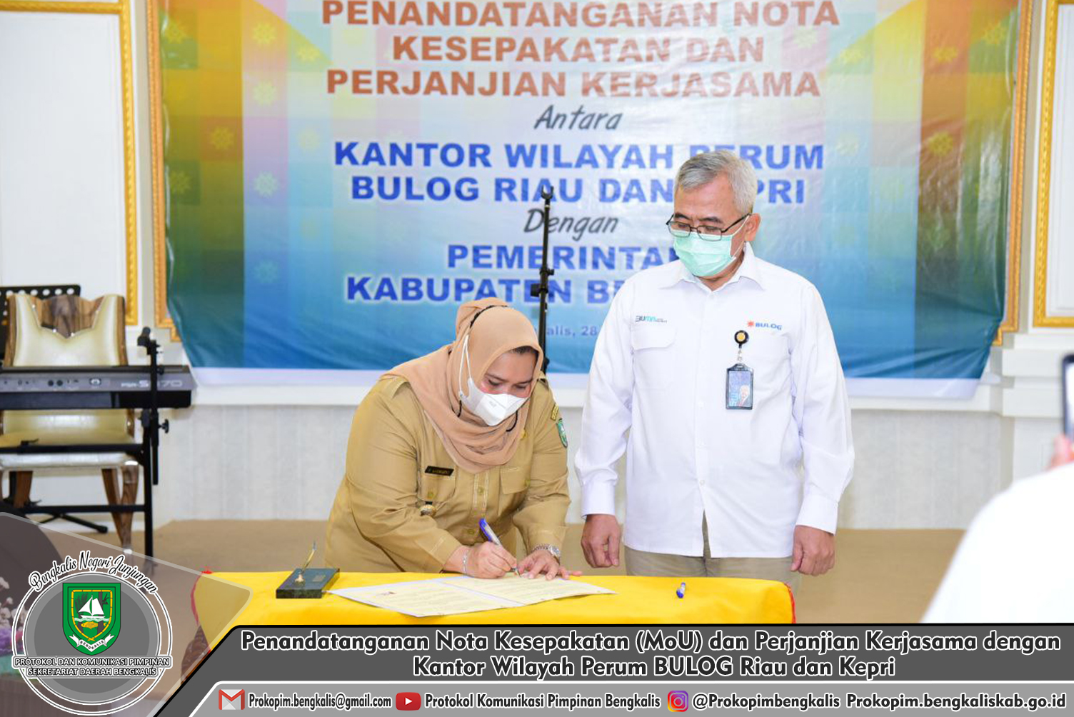 Penandatanganan Nota Kesepakatan MoU Dan Perjanjian Kerjasama Dengan Kantor Wilayah Perum