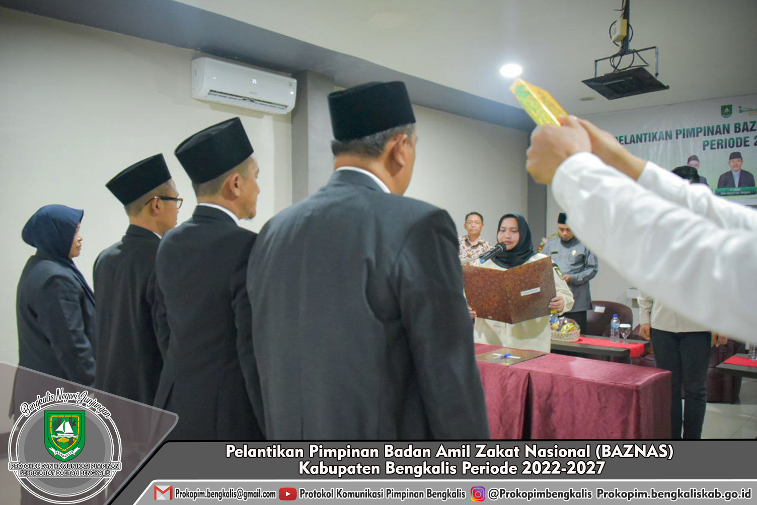 Pelantikan Pimpinan Badan Amil Zakat Nasional (BAZNAS) Kabupaten ...