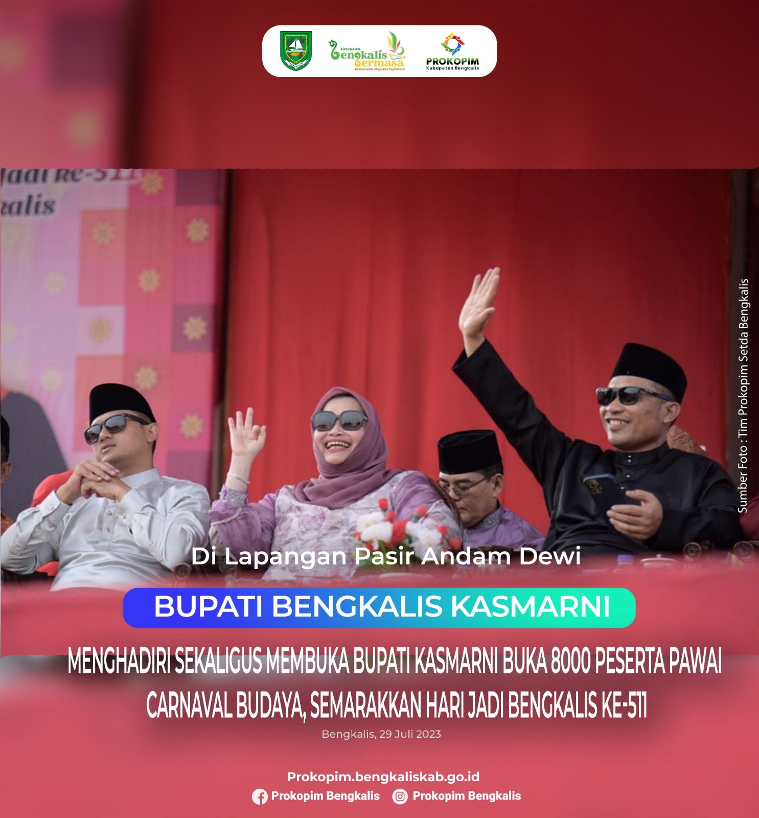 Bupati Kasmarni Buka 8000 Peserta Pawai Carnaval Budaya Semarakkan