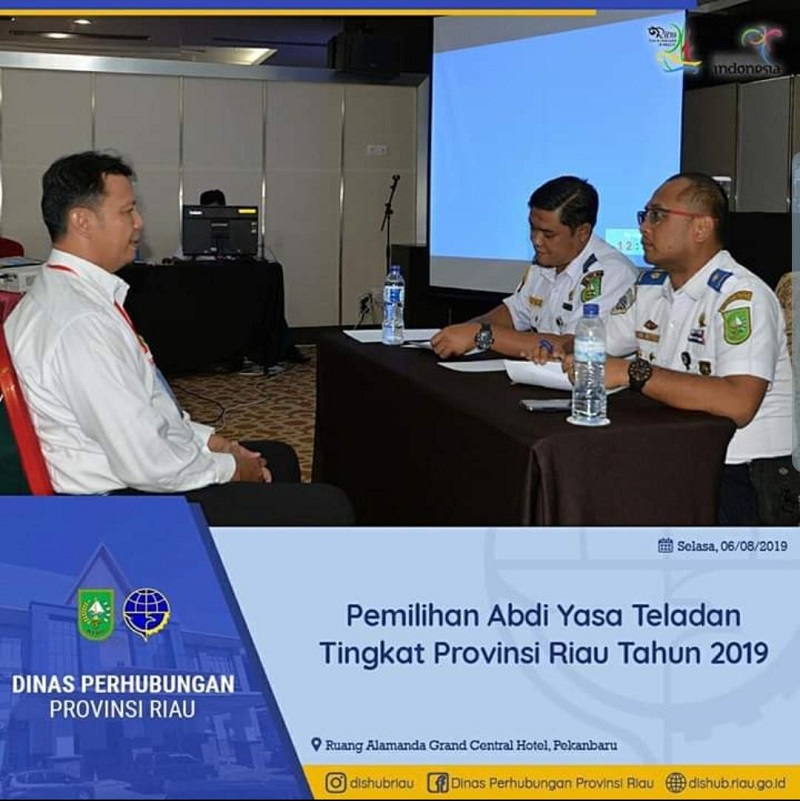 Perwakilan Kabupaten Bengkalis Raih Peringkat I Pemilihan Awak Kendaraan Umum Abdi Yasa Riau 2019
