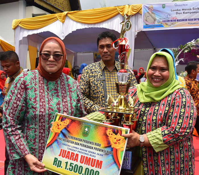 Kabupaten Bengkalis Juara Umum Lomba Masak Serba Ikan Tingkat Provinsi Riau